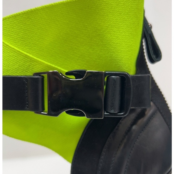 Balmain Runway Heels Size 38 Neon Strap Black Tulle Ruffle Sandals - Picture 10 of 14